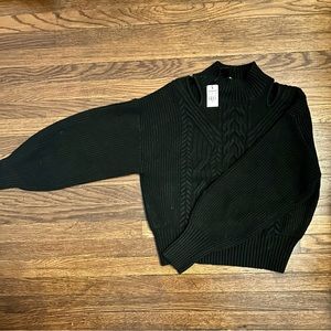 NEW Express Mockneck Black Sweater